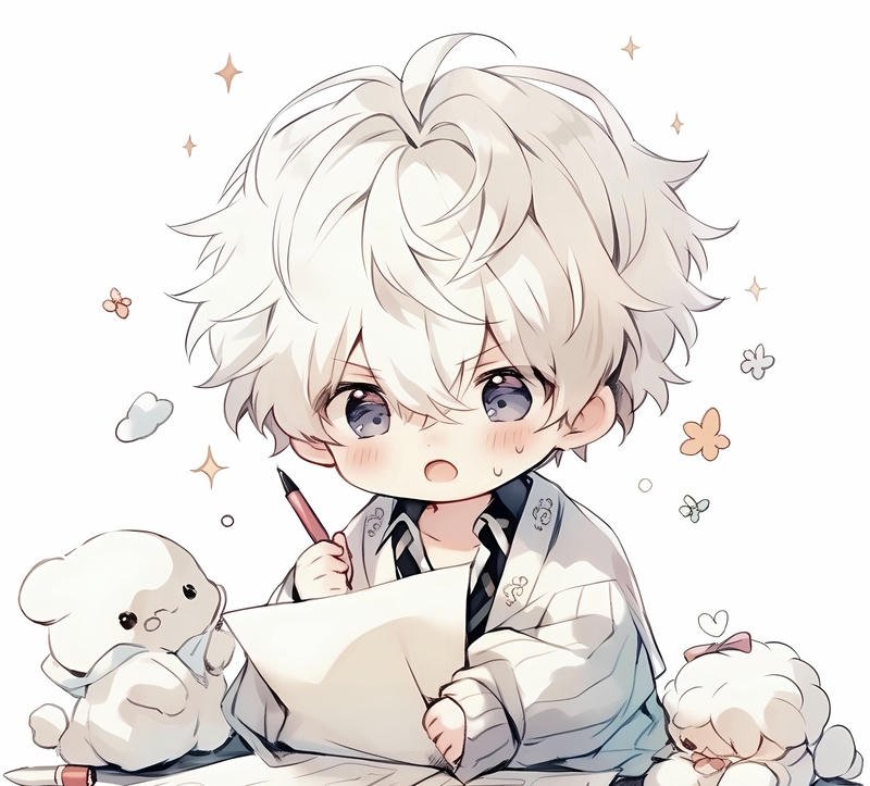 Ảnh anime nam dễ thương mang cảm giác vui vẻ