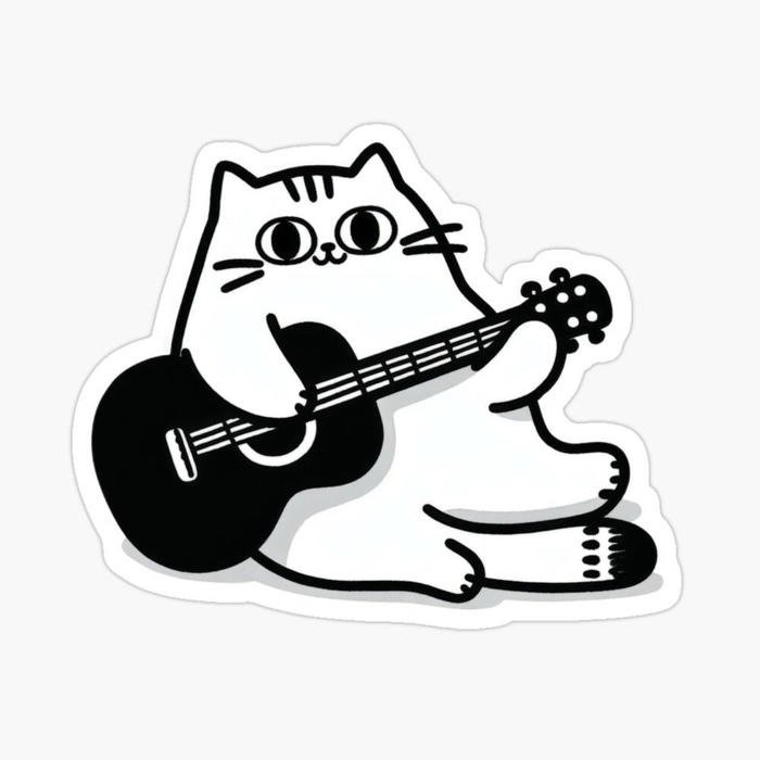 Ảnh hình sticker cute không màu cảm giác nhẹ nhàng