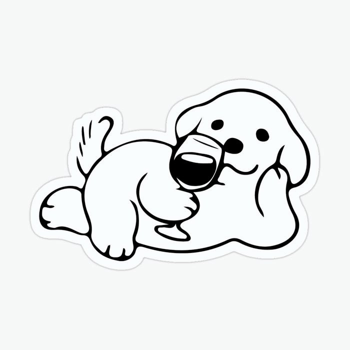 Ảnh hình sticker cute không màu nét bút mềm mại