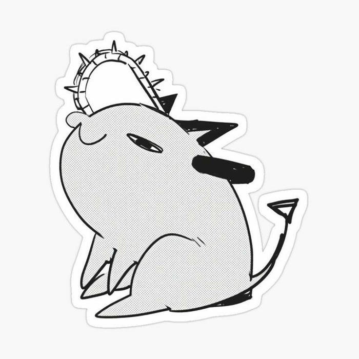 Ảnh hình sticker cute không màu phong cách tối giản