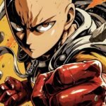 Anh hùng đầu trọc khoác áo choàng vàng trong ảnh Saitama