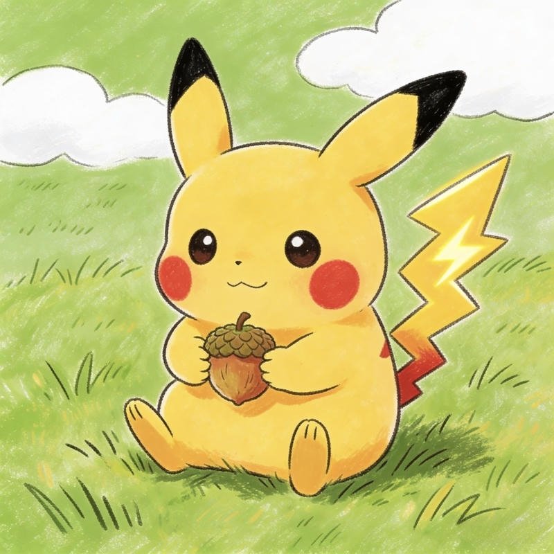 Ánh mắt long lanh của Pikachu trông rất tinh nghịch
