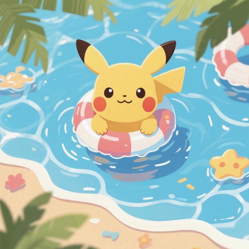 Ánh mắt sáng của Pikachu tràn đầy sức sống