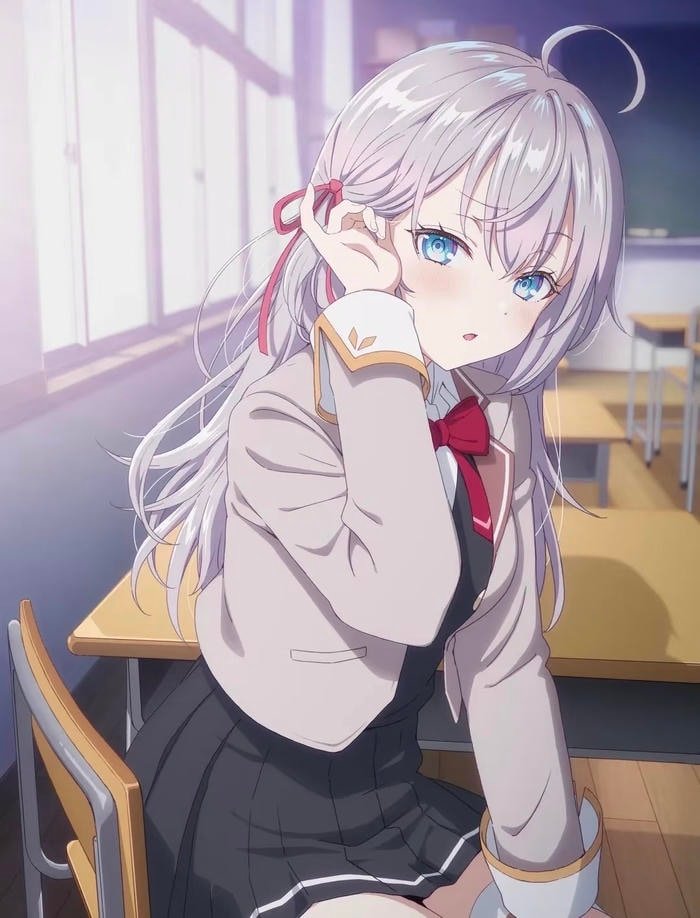 Ảnh nhân vật anime nữ phong cách cổ điển