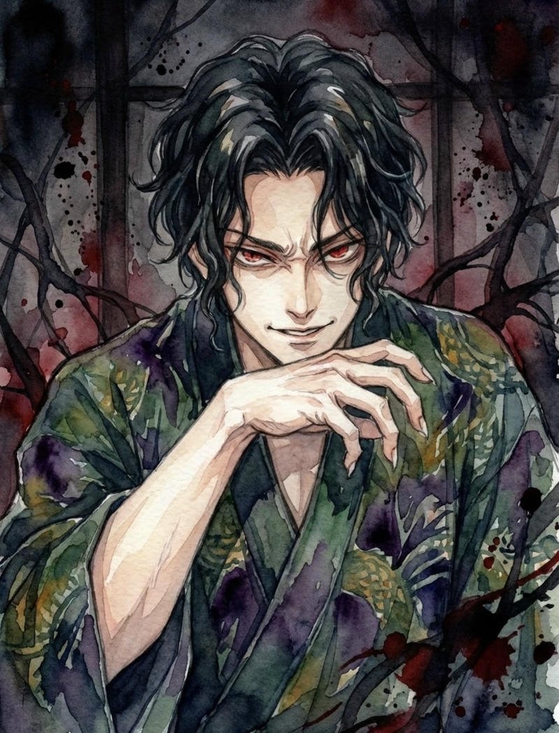 Ánh nhìn băng giá của nhân vật trong hình ảnh anime ác quỷ lạnh lùng