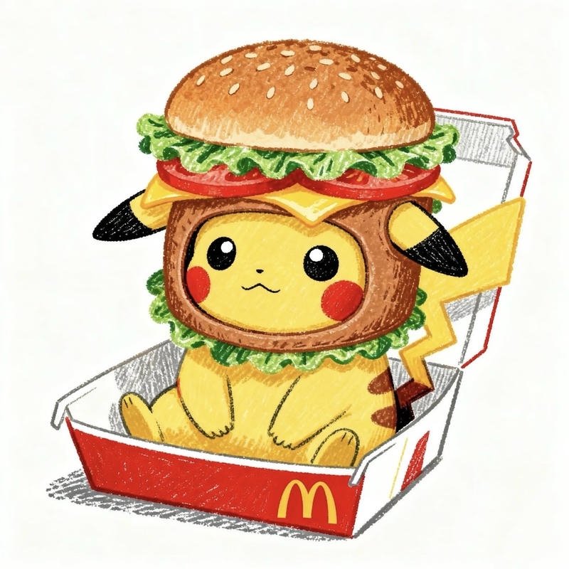 Ánh nhìn lanh lợi từ Pikachu tạo cảm giác vui nhộn