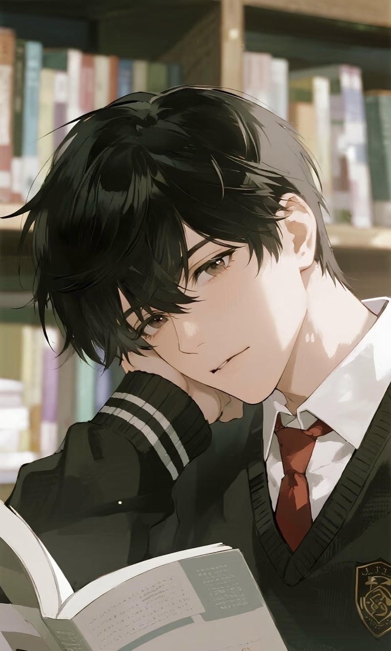 Ánh nhìn xa xăm từ chàng trai anime tóc rối