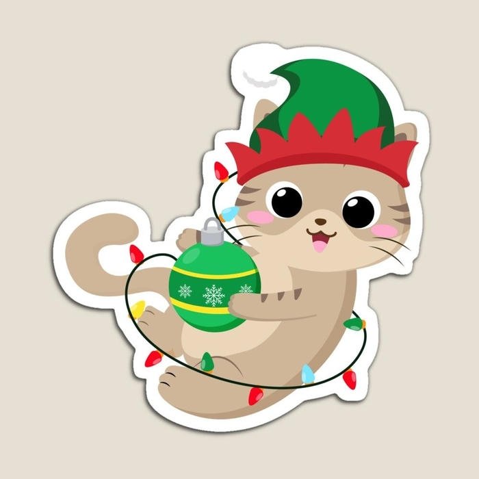 Ảnh sticker Noel đường cong mềm mại