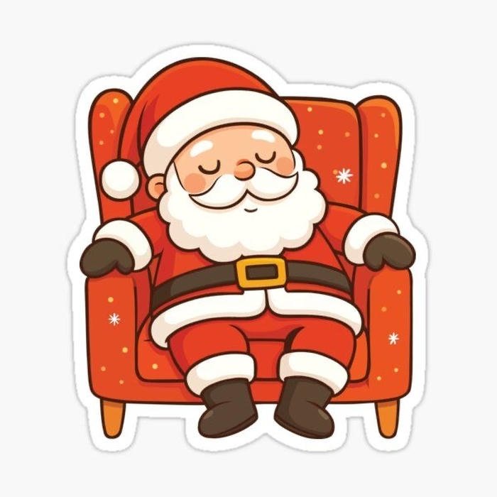 Ảnh sticker Noel mũ đỏ đáng yêu