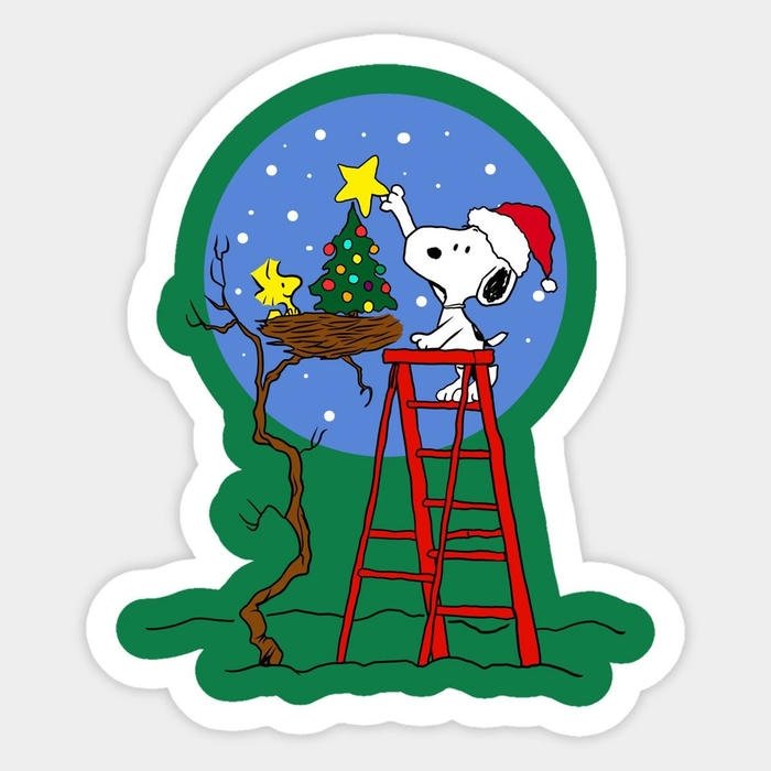 Ảnh sticker Noel tông màu ấm áp