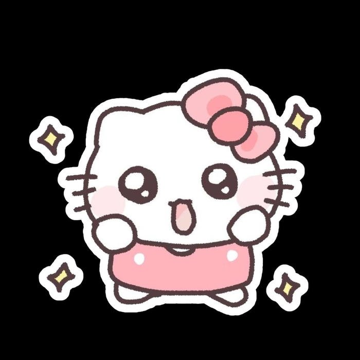 Ảnh sticker dễ thương tông màu tươi sáng