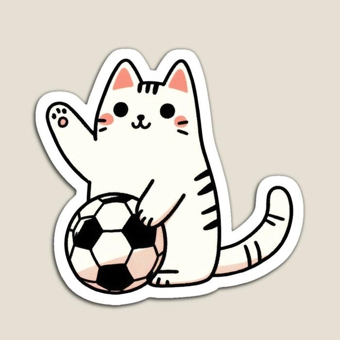 Ảnh sticker mèo dáng ngồi dễ thương