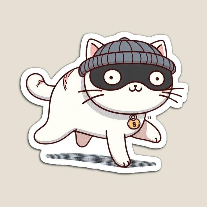 Ảnh sticker mèo nét vẽ đáng yêu