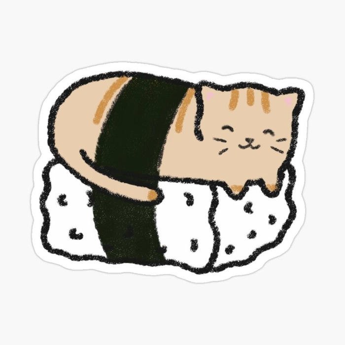 Ảnh sticker mèo phong cách hoạt hình