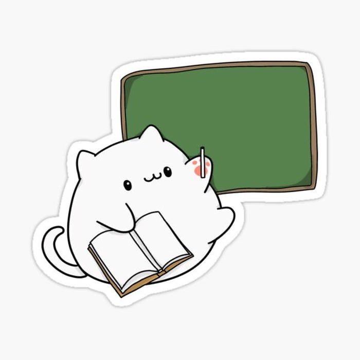 Ảnh sticker mèo tạo hình đáng mến