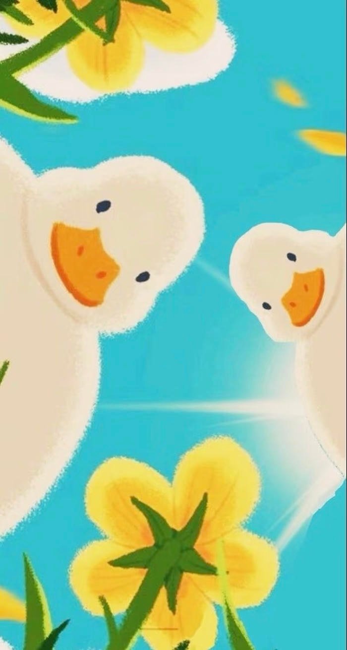 Ảnh tranh vẽ con vịt tạo ấn tượng hình ảnh tương đối thu hút