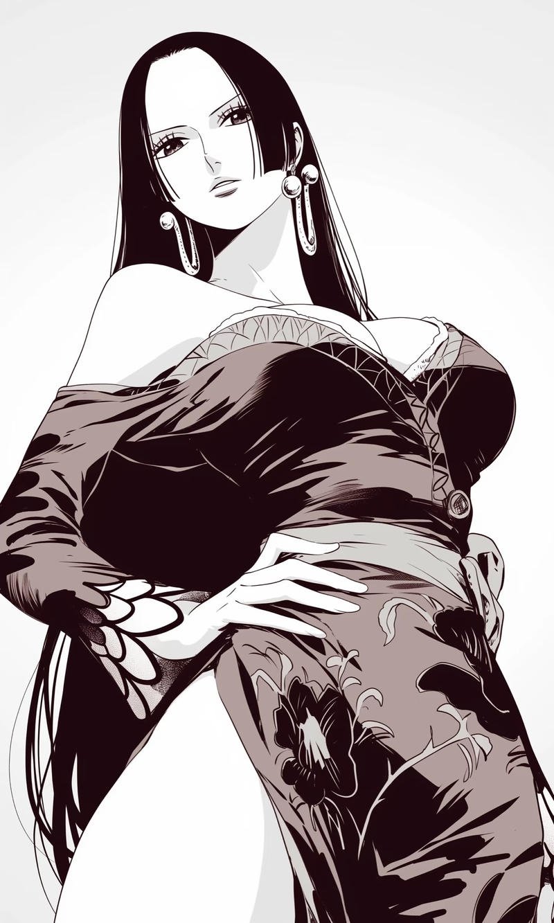 Boa Hancock ánh mắt lạnh lùng cùng nụ cười bí ẩn