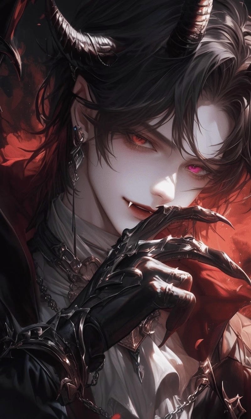 Bóng hình bí ẩn giữa màn đêm trong hình ảnh anime ác quỷ lạnh lùng