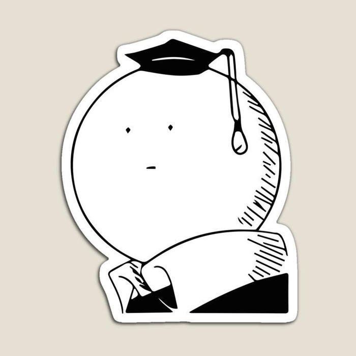 Bức ảnh hình sticker cute không màu phong cách line art