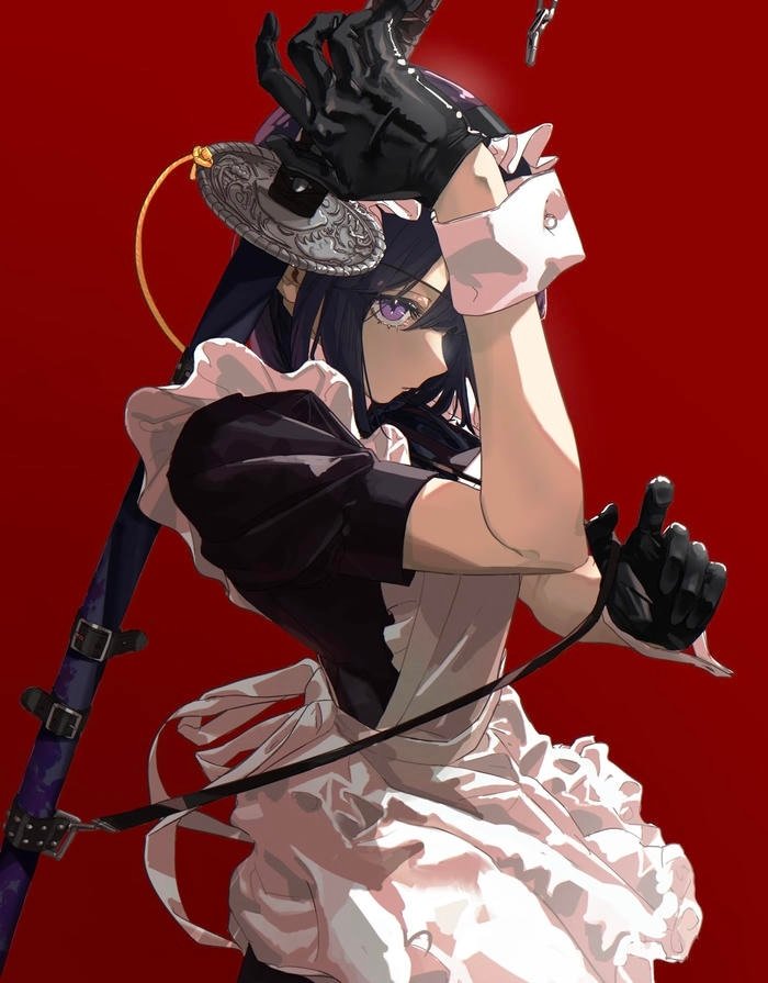 Bức ảnh nhân vật anime nữ thần sắc lạnh lùng