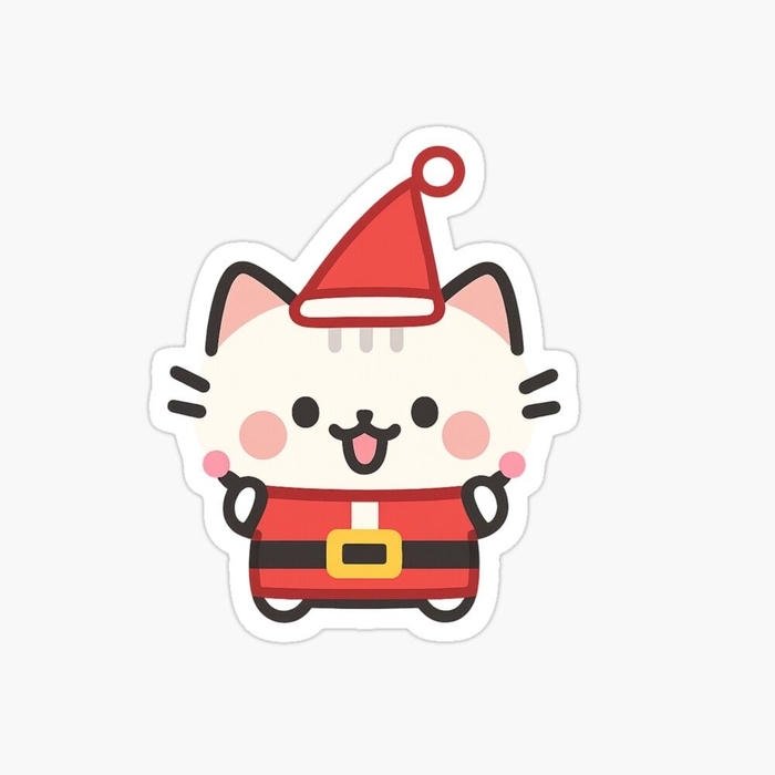Bức ảnh sticker Noel phong cách tối giản