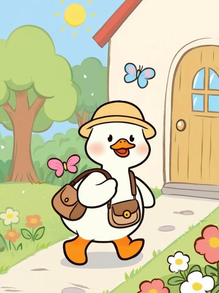 Bức ảnh tranh vẽ con vịt thể hiện hình ảnh sáng rõ hơn