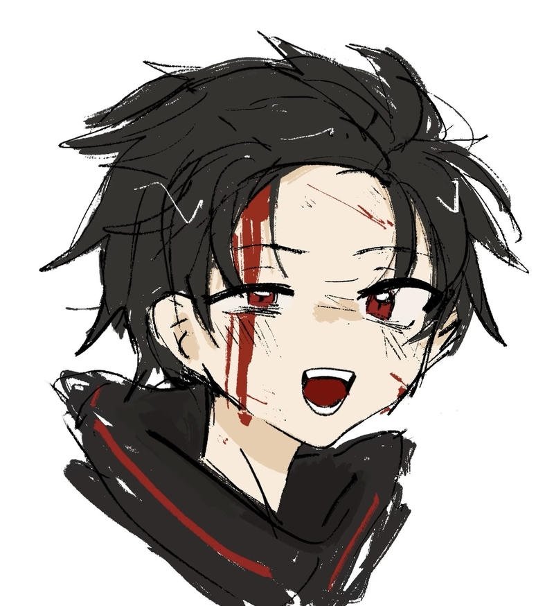 Bức hình Natsuki Subaru anime với nét mặt thân thiện