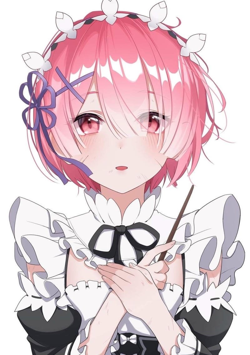 Bức hình Ram Re Zero với đường nét mềm mại