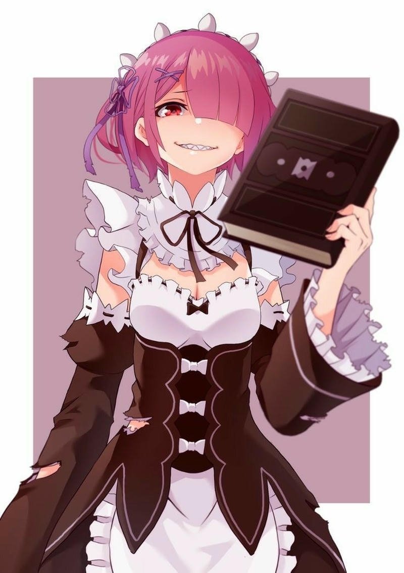 Bức hình Ram Re Zero với đường nét tinh xảo cuốn hút