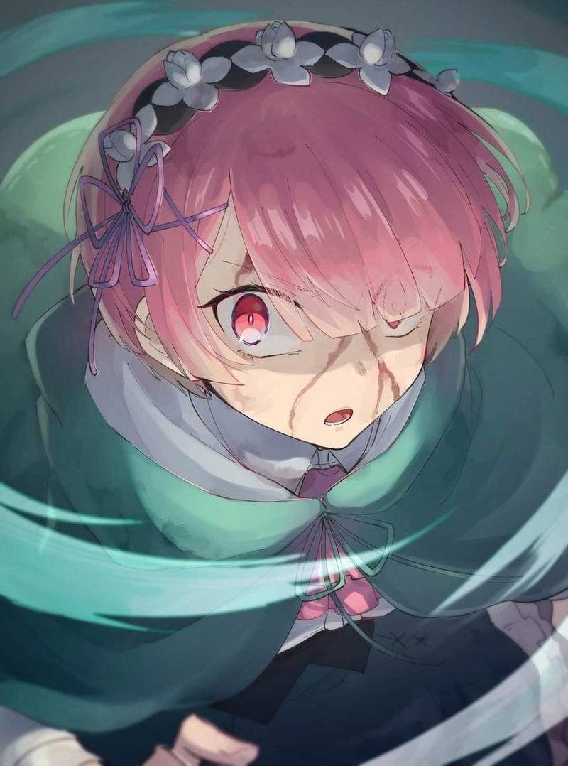 Bức hình Ram Re Zero với gương mặt nhỏ gọn xinh xắn