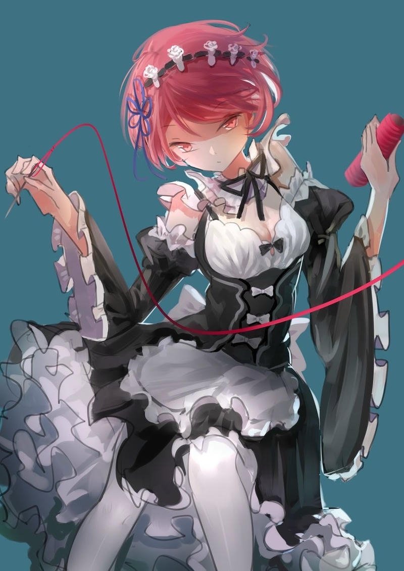 Bức hình Ram Re Zero với khuôn mặt cân đối hài hòa