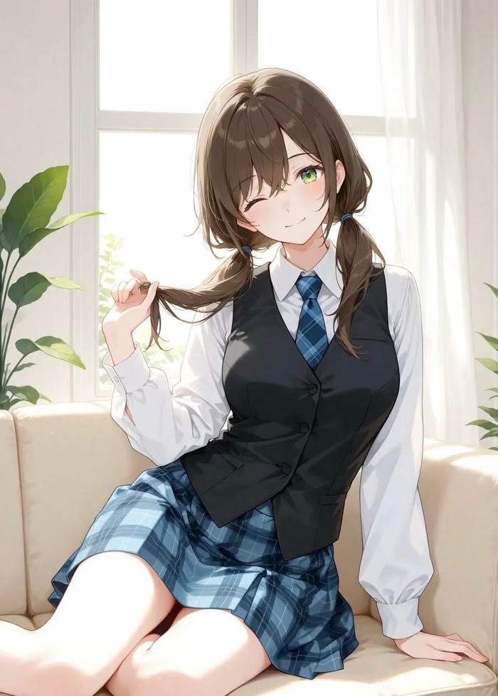 Bức hình anime học sinh thần sắc đầy nhiệt huyết