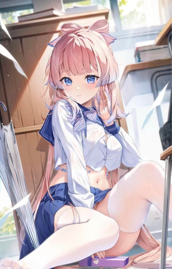 Bức hình nhân vật anime nữ vẻ đẹp tinh khôi