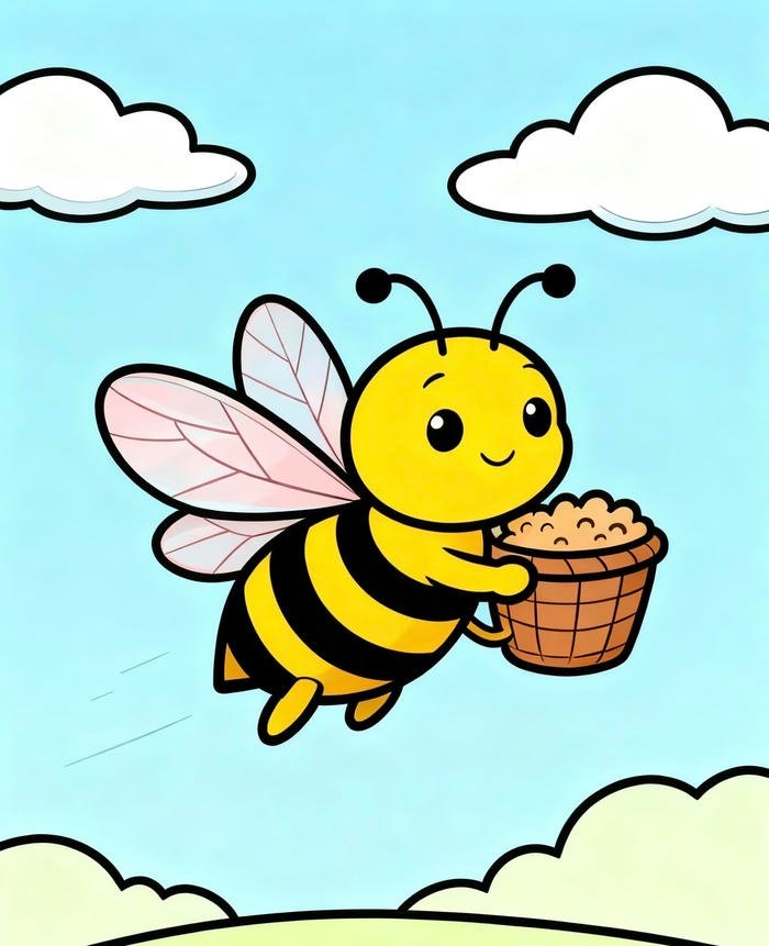 Tổng hợp 176+ tranh vẽ con ong đơn giản, dễ thương cho bé