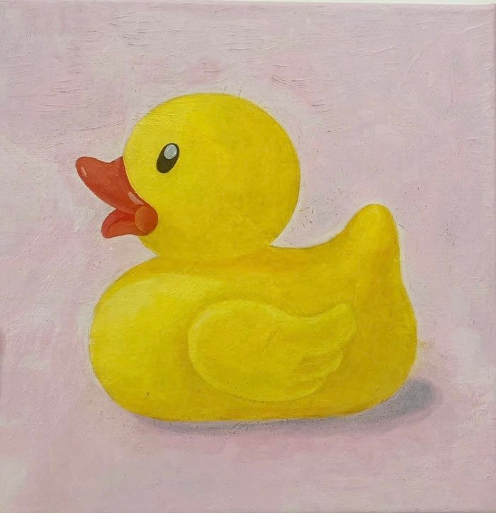 Bức hình tranh vẽ con vịt mang lại cảm giác nhìn đơn giản