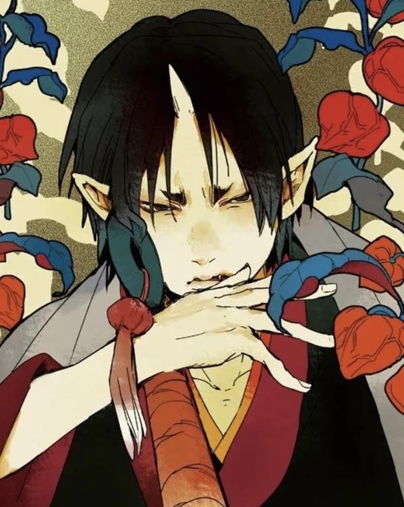 Cái nhìn xa cách của ác quỷ trong hình ảnh anime ác quỷ lạnh lùng