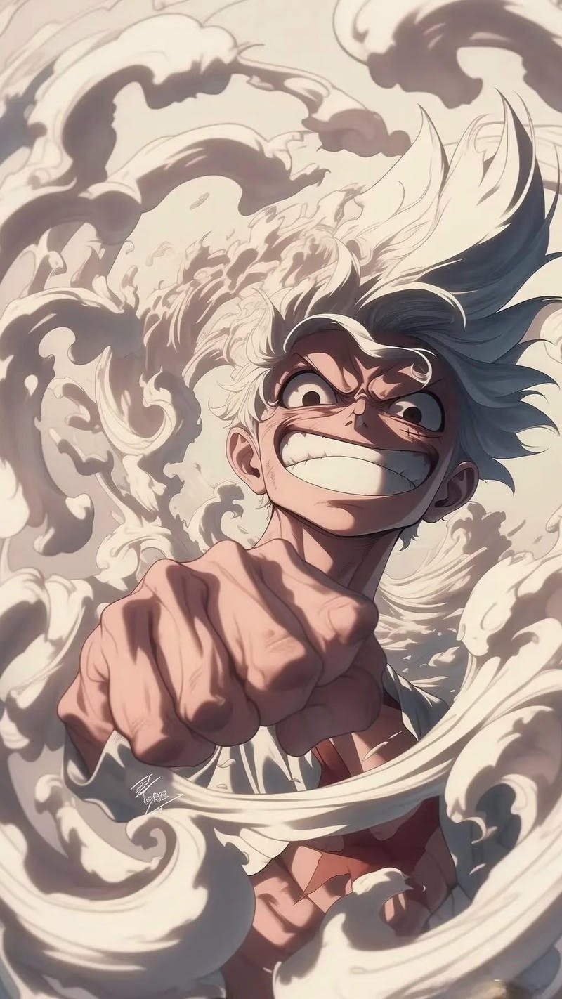 Chân dung Luffy ánh nhìn vững vàng đầy ý chí