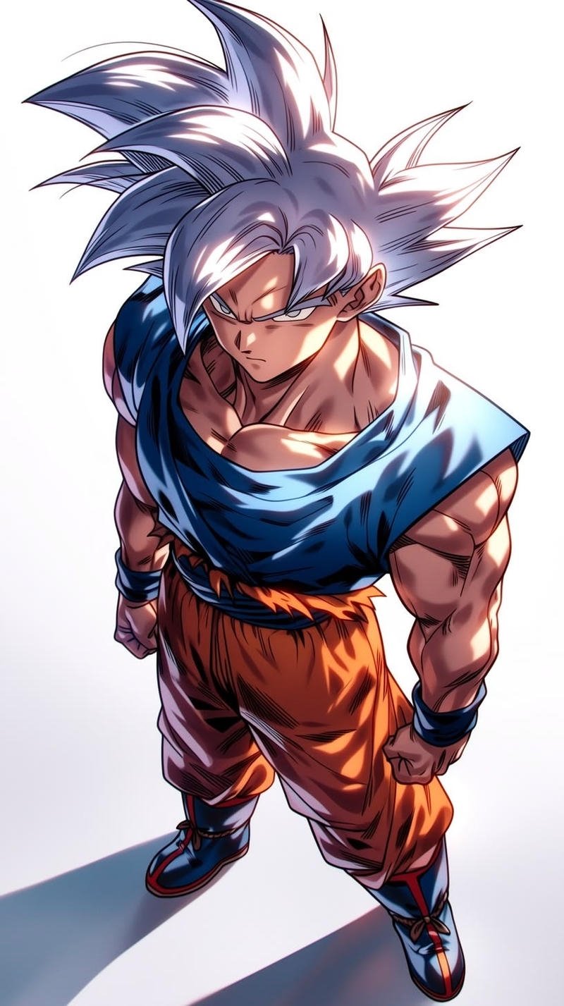 Chân dung SonGoku ánh mắt kiên cường giữa trận chiến