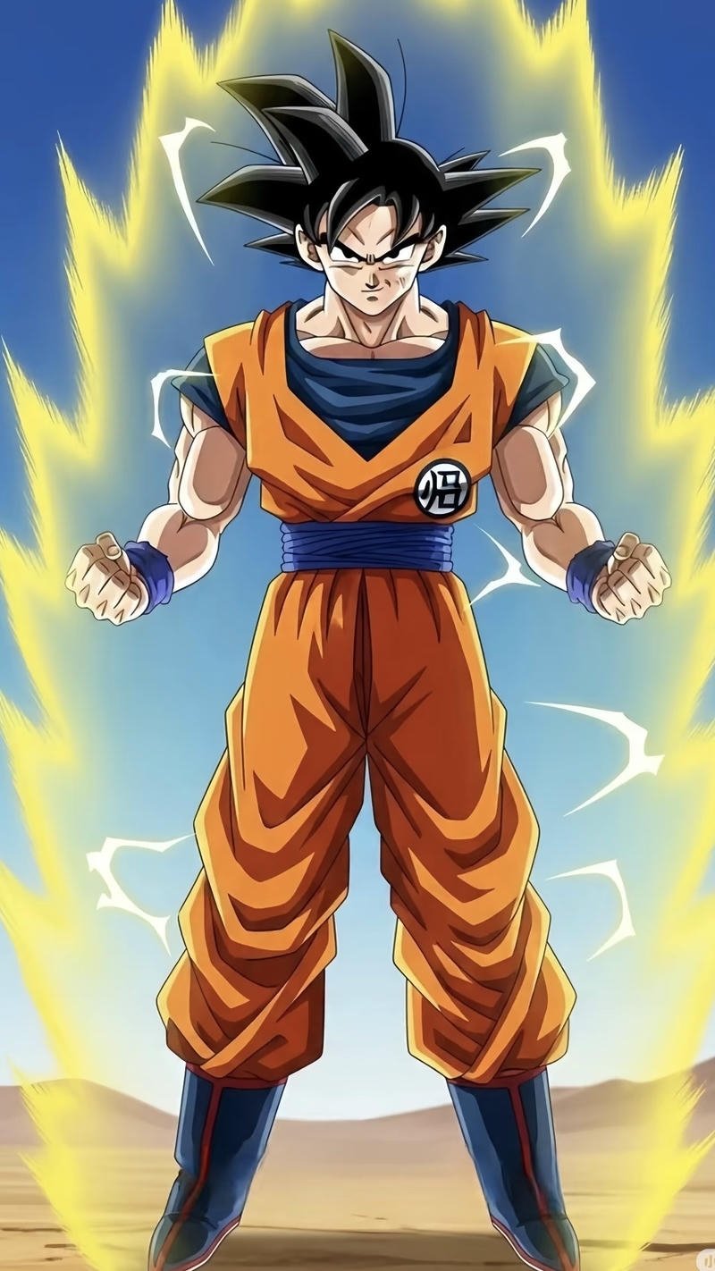 Chân dung SonGoku ánh mắt kiên định trước trận chiến khốc liệt