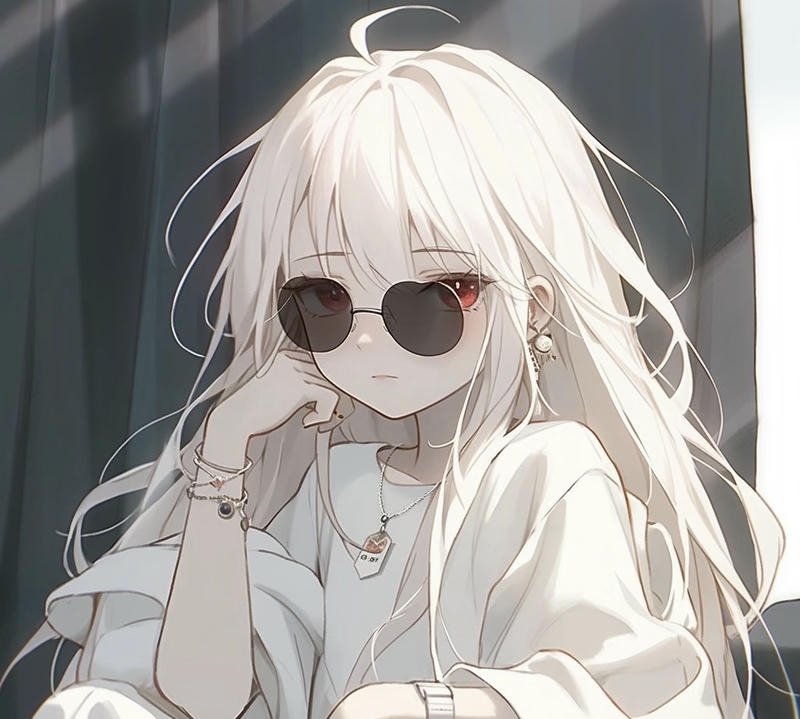 Chàng trai anime ngầu ngồi một mình trầm lặng