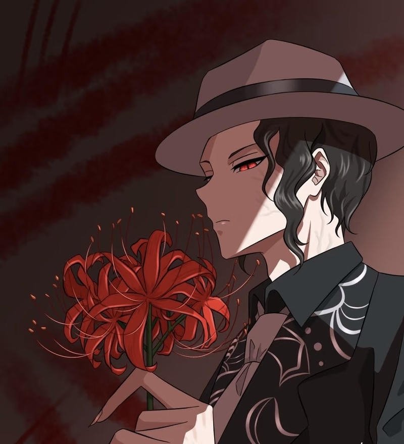 Cơ thể cao gầy của nhân vật trong hình ảnh anime ác quỷ lạnh lùng