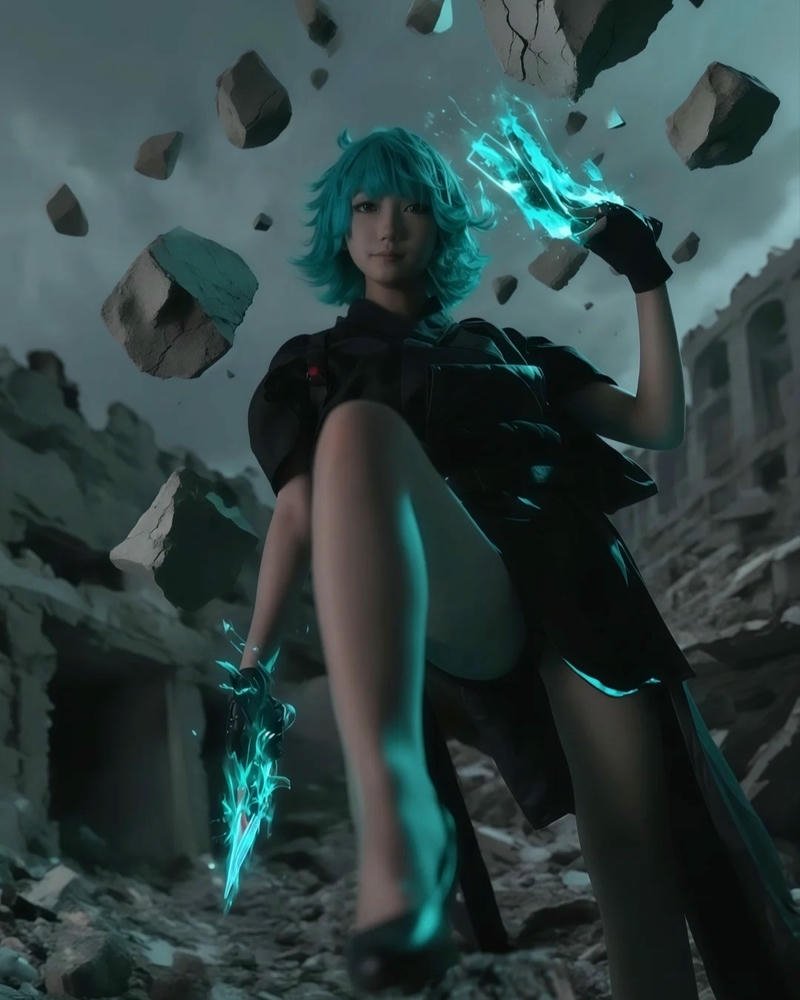 Cosplay Tatsumaki biểu cảm tự tin đầy lôi cuốn
