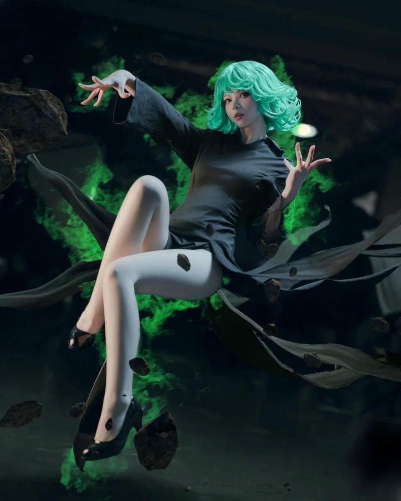 Cosplay Tatsumaki phong cách bí ẩn cuốn hút