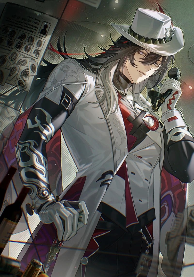 Dáng đứng tĩnh lặng của ác quỷ trong hình ảnh anime ác quỷ lạnh lùng