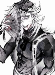 Dáng đứng trầm lặng của nhân vật trong hình ảnh anime ác quỷ lạnh lùng