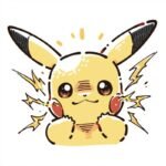 Đôi tai nhọn đặc trưng trên đầu Pikachu đáng yêu