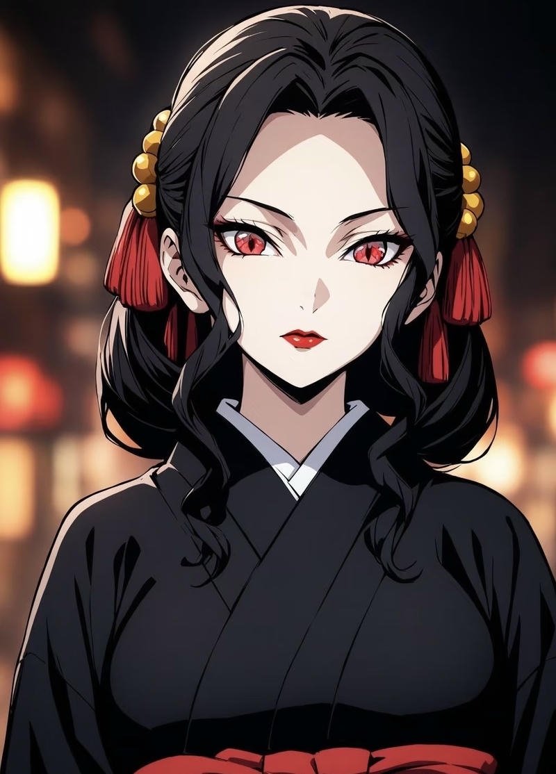 Đường nét sắc sảo trên gương mặt trong hình ảnh anime ác quỷ lạnh lùng