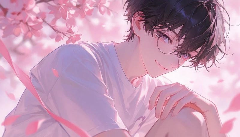 Gương mặt anime boy cute đầy năng lượng tích cực