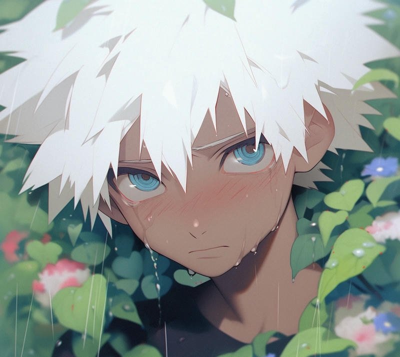 Gương mặt buồn ánh nhìn xa xăm anime nam