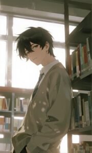 Gương mặt điềm đạm của chàng thanh niên anime